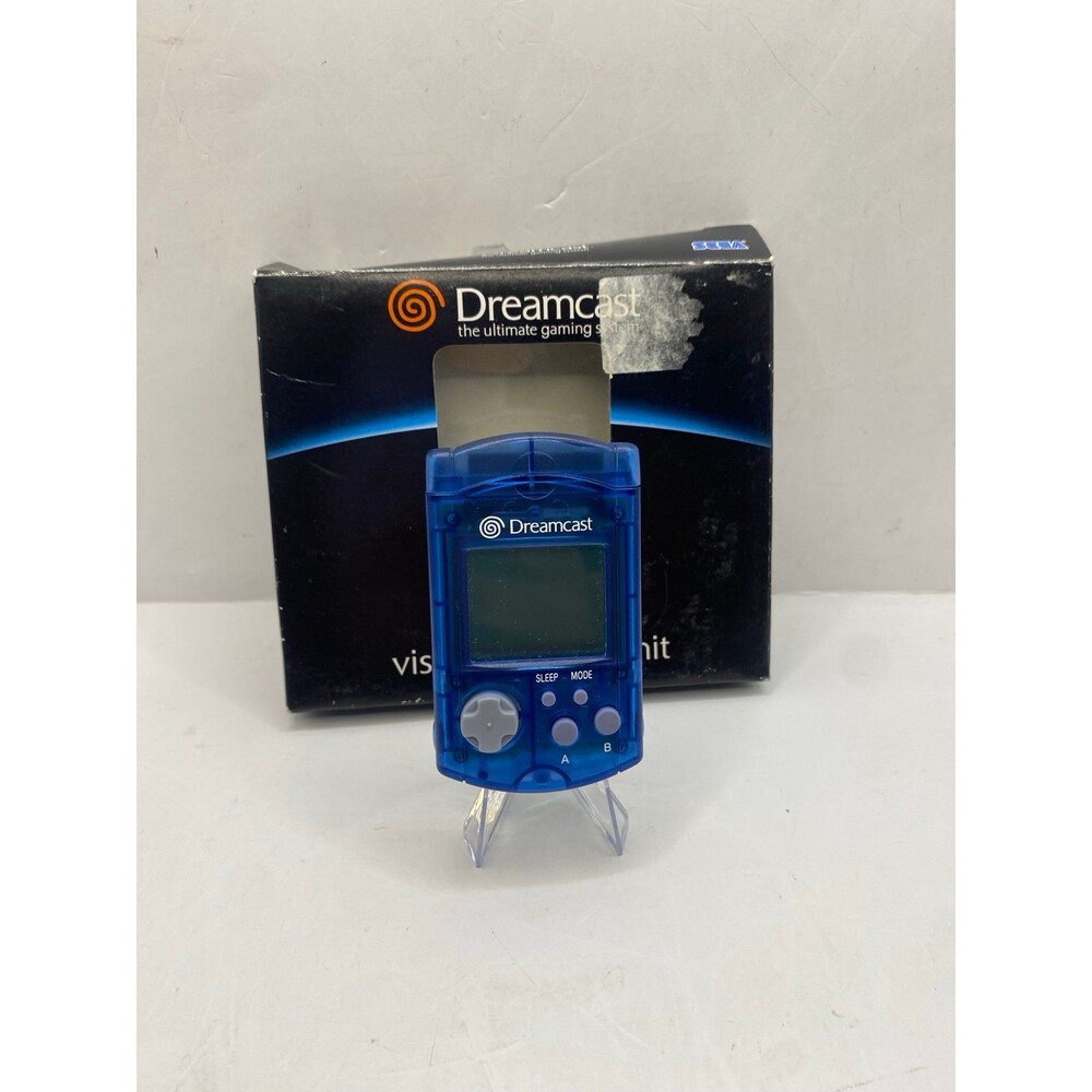 Dreamcast Visual Memory Unit VMU Memory Card Blue CIB Complete in Box